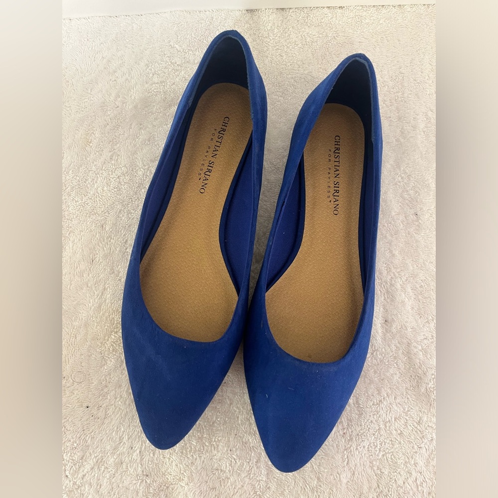 Christian Siriano Women's Cobalt Blue Flats